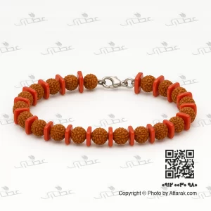 دستبند رودراکشا و مرجان
