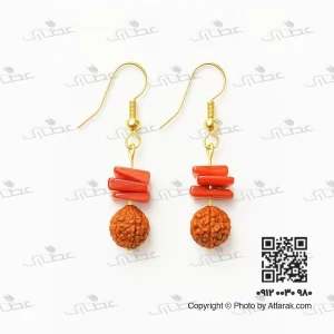 گوشواره مرجان و رودراکشا