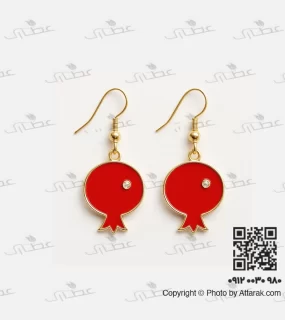 گوشواره زنانه طرح انار