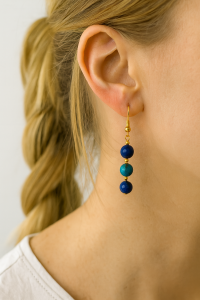 گوشواره آویز زنانه مدل سه گوی